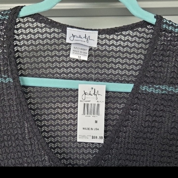 Jordan Taylor Black Sheer Knit Swim Coverup - Picture 2 of 4